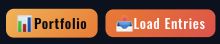 Close-up of Portfolio and the orange Load Entries button at the top of Lineups